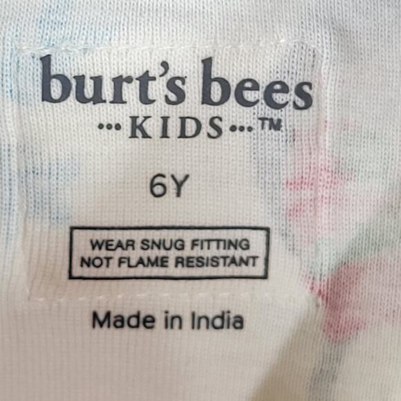 Burt's Bees Penguins and Snowflakes Print Pajama Set, Multicolor, Sz 6Y, NWT - Picture 3 of 6